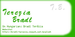 terezia bradl business card